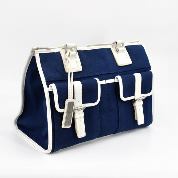 Talbots Handbags - Vintage Blue Talbots Tote Bag
